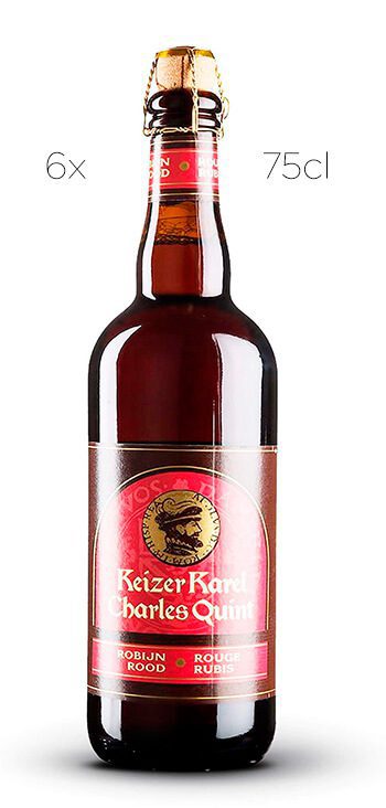 Cerveza Charles V Roja Caja de 6 botellas 75cl